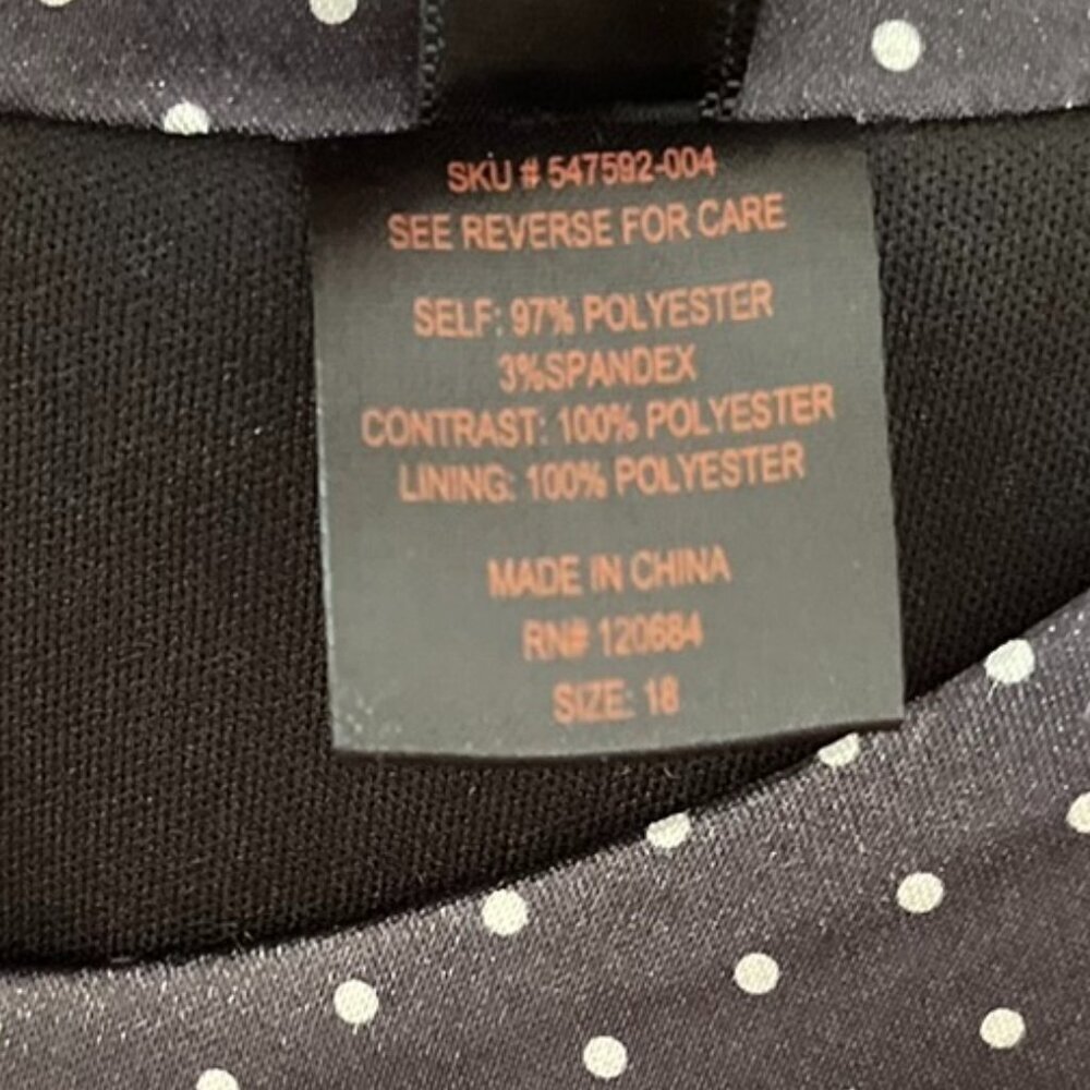 Torrid Retro Chic Woman's Plus-Size Black/White Nostalgic Rockabilly Dress Sz 18 - Picture 4 of 10